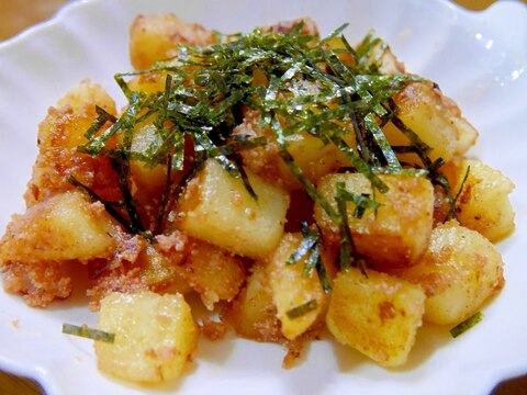 フライパン一つで簡単!じゃがいものたらこ和え♪